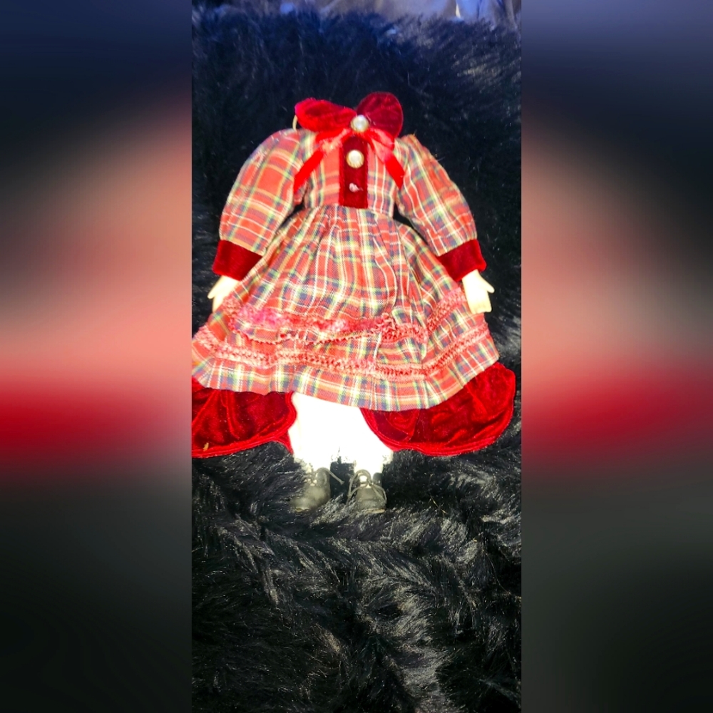 Headless porcelain doll